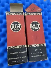 2 NOS RCA 913 1" CRT Cathode Ray Tube Tube / TRUE NEW IN BOX 1943 Oscilloscope