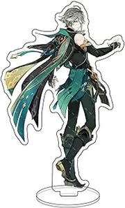 Rainteam Genshin Impact Characters Acrylic Stand Figure,Colorful and Exquisite Character Design for Game Fans' Collection(Alhaitham)