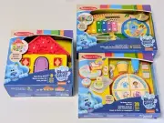 Blue's Clues Take-Along House, Music Maker Board, Birthday Party Play Set - NEW!