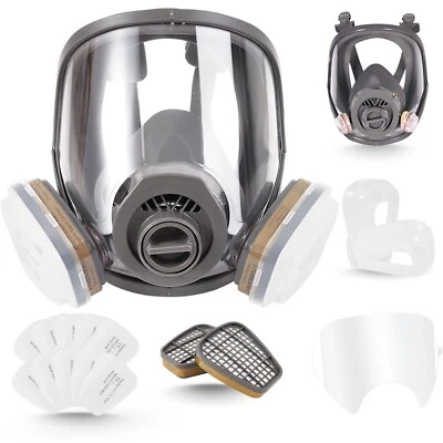 Trudsafe 25 in 1 Full Face Respirator Face Cover for Painting Sparying, Organ...