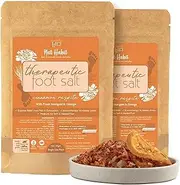 Green Velly Nat Habit Fresh Cinnamon Respite Foot Salt | Epsom Salt, Himalayan Pink Salt & Essential Oils | Fights Fungal Infections | Reduces Inflammation, Pain | Pedicure Foot Soak & Aromatherapy | Pack of 2