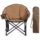 Foldable Camping Padded Portable Outdoor Camping Fishing Chair with Cup Holder