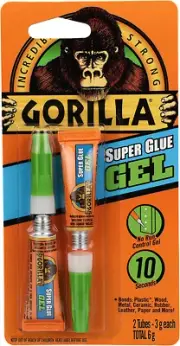 Gorilla Glue Super Glue Precise Gel - Clear Glue with Precision Tip for Smooth A