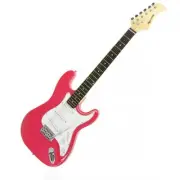 Karrera 39in Electric Guitar Pink Gloss with Whammy Bar & Pickup Selector