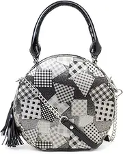 [Spice Art] PU Handbag for Women with Removable Shoulder Strap Zipper Closure- Top Handle/Shoulder Bag/Evening Bag/Party/Wedding