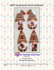 Gingerbread Gnome Magnets- Plastic Canvas Pattern or Kit