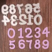 Numbers Digits Cutting Die Craft Scrapbooking Junk Journal Card Making Numerals