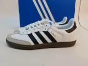 Adidas Samba OG Kids Unisex Shoes Sz 7 White/Black/Gum IE3675 (30144)
