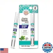 GuruNanda Teeth Whitening Pen,(0.06 fl oz)-20 Uses, Vegan and Gentle on Teeth
