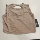 Gilli Women’s Light Brown Open Back Tank Top Large