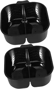 2-Piece Hair Dye Mixing Bowl Set Large Spa DIY Bowl for Salon Use Reusable Partitioned Stain-Resistant Plastic Bowl for Mixing Different Hair Colors