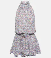 [Poupette St Barth] Poupette St Barth Bianca floral minidress AU 8 multicoloured