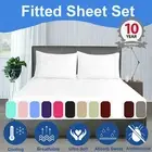 Ultra Soft Fitted Bottom Sheet Set Single KS Double Queen Super king Size Bed