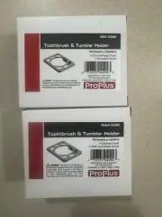 2 Proplus 553003 Toothbrush and Tumbler Holder