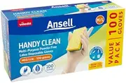Vileda Ansell Handy Clean Latex Gloves 100 Pack Medium/Large