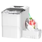 Advwin 12KG Ice Maker Portable Ice Maker Machine with Self-Cleaning Function, White