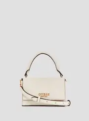 GUESS Women's White Fedana Mini Top Handle Bag