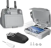 [Arzroic] Sun Hood Kit for DJI Mini 4 Pro/Air 3/Air 3S/Flip Accessories, Includes DJI RC 2/RC2 Controller Accessories: Sun Hood/Shade/Cover, Screen Protector and Lanyard