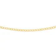 9ct Gold 55cm Solid Open Curb Chain