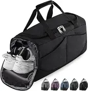 Rieeyrslza Sport Duffle Bag Sports Gym Bag with Shoes Compartment