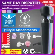 WATERPROOF Magic Body Personal Wand Massager Vibrator ATTACHMENTS Hitachi Lovers
