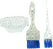 BESTYASH 1Set Hair Dye Color and Bowl Set Hair Coloring Brush Mixing Kit for Easy Application Includes Tint Brushes for Even Hair Color Distribution Essential Hair Salon Supplies