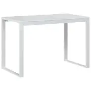 Computer Desk White 110cm Wooden Home Office Study Craft Workstation Table