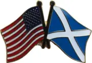 4 USA - ST ANDREWS CROSS FRIENDSHIP CROSSED FLAGS LAPEL PINS - NEW - COUNTRY PIN