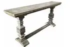 CASTELLO HALL TABLE/CONSOLE TABLE RUSTIC FARMHOUSE GREY RECYCLED HARDWOOD 180CM