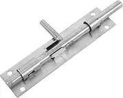 GANAZONO Stainless Steel Pin Bolt Latch Leisure Door Latch Outdoor Gate Latch Gate Latches Metal Latch Garage Door Latch Slide Latch Slide Lock Latch Chain Link Gate Latch Gate Bolt Silver