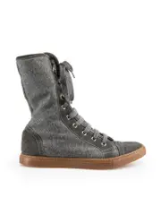 Grey Fur Lined Trainers