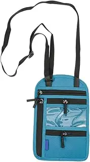 [CONGARTENO] Travel Neck Wallet Passport Holder Pouch Multi Functional Crossbody Bag for Men Women for Organizing Travel Documents Tickets Cards Lake