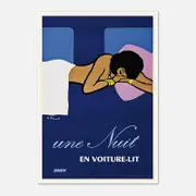 Galrie Vintage French National Railways Sleeper Car Travel Poster for Home Decor, Poster Only, A1 60 x 84cm (23 x 33inch)