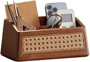 Decorative Tray Rattan Key Bowl Key Tray for Entryway Table Coffee Table Decor Desktop Dividing Shelf Remote Control Storage Box