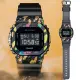 【CASIO 卡西歐】G-SHOCK 40週年冒險寶石系列金屬礦石設計方形電子錶-太陽石彩黑(GM-5640GEM-1 防水200水)