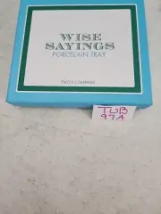 Two's Company Wise Sayings Porcelain Tray " You Rock " 6.5 X 5 3/4" New In Box