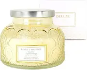 [ROSESGUSHI] Cameo Scented Candle Vanilla (Vanilla and Whiskey) Luxury Vanilla Soy Candles | Jar Candle | Up to 45 Hours Burning Time | 100% Natural Soy Wax | Relaxing Aromatherapy Aesthetic Candle