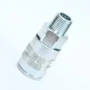 1pc 3/4" NPT Male, 1/2" Body Manual Industrial Quick Coupler MettleAir 4FM6