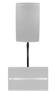 Rockville Threaded Air Assist Subwoofer to Speaker Pole Mount For RCF SUB 9007AS