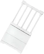 EZONEDEAL Adjustable Shelf Closet Storage Rack Organizer, Expandable Closet Shelf Space Saver Racks for Kitchen Cupboard Wardrobe Kitchen Adjustable Storage Rack (30-40cm Length/ 24cm Wide, White)