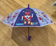 NEW Robot Umbrella Children's Cute Colourful Adorable Kids' Rain Brolly Gift!
