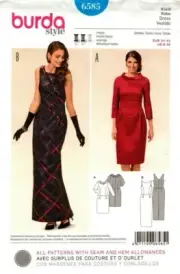 Burda Sewing Pattern 6585 Style Dress Size US 8-18 EUR 34-44