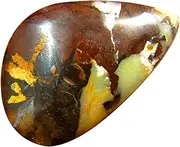 [Deluxe Gems] 7.28 ct Fancy Shape (17 x 11 mm) Multi Color Australian Koroit Boulder Opal Natural Loose Gemstone, gemstone, Boulder Opal