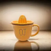Rae Dunn OJ Juicer Bright Orange Lemon Lime Juice Breakfast Baking New Kitsch