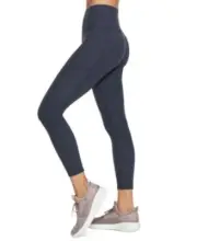 NWT! Josie Natori Women's Sz XS Solstice High Rise 7/8 Leggings w/ Side Pockets