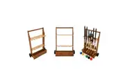 Wooden Croquet Storage Trolley