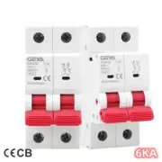 AC MCB 2Pole 6A 10A 16A 20A 25A 32A 40A 50A 63A220V/400V Circuit Breaker C Curve