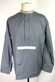 WWI BRITISH PRE-WAR COMBAT FIELD GREYBACK SHIRT-SIZE 2, 38-40R