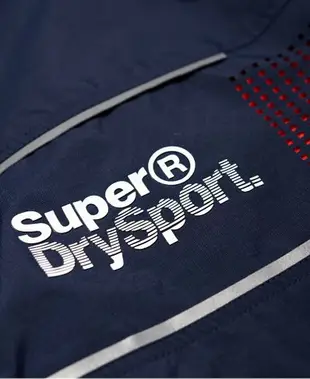 跩狗嚴選 特價比買一送一還便宜 極度乾燥 Superdry 男款 運動款 刷毛保暖 外套 風衣 深藍紅 雙排拉鍊 反光 連帽