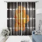 Fading flowers on a dim backgroundPrinting 3D Blockout Curtains Fabric Window